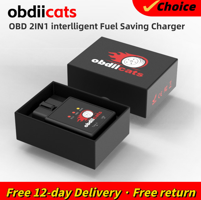 OBDIICAT HK-V3FC Tuning Box Plug & Drive für Benzin-Autos in Schwarz - Bild 1