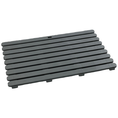 Wenko Badematte Grau, rutschfest und modern, Breite: 80 cm, Tiefe: 50 cm - Bild 2