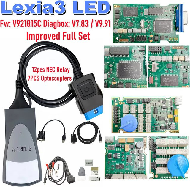 Lexia3 PP2000 Full-Chip Diagnosegerät für Ingenieure mit Diagbox V9.91 und V7.83 für Citroen und Peugeot via OBD2 - Bild 1