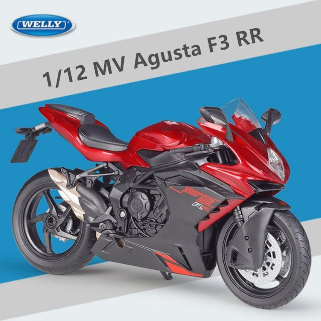 Welli Mv Agusta F3 Rr Rennmotorradmodell, 1:12, Metall, Rot - Bild 1