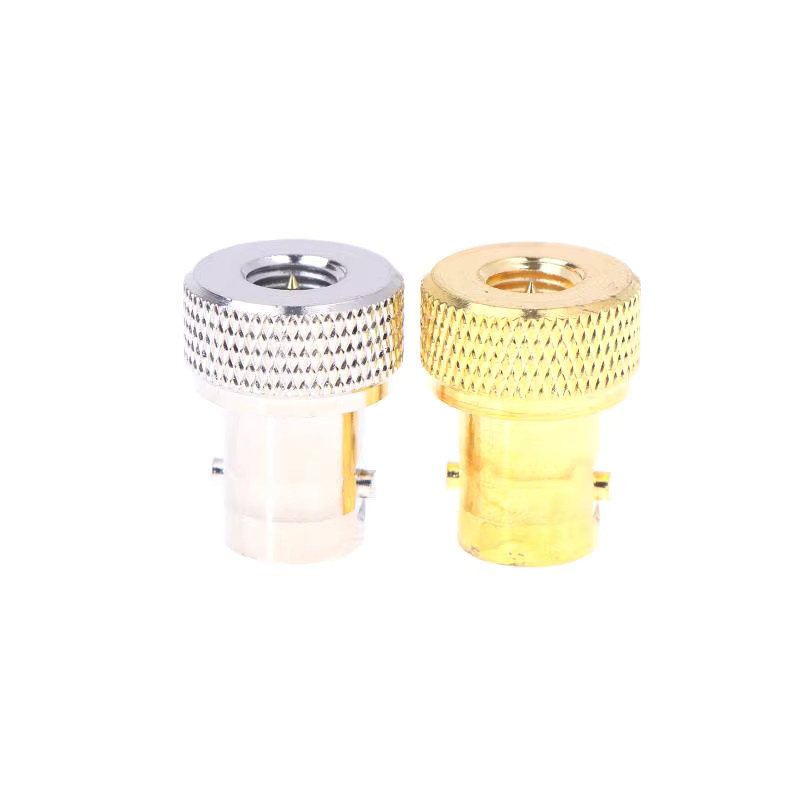 Antennenadapter Radtel BNC zu SMA in Silber für Walkie Talkie RT-860 RT-880 RT-880G UV-98 Plus UV-K5 K6 mit BNC-Buchse und RF-Anschluss - Bild 1