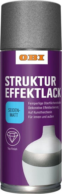 OBI Struktureffekt Lack Spray Anthrazit seidenmatt 400 ml - Bild 1