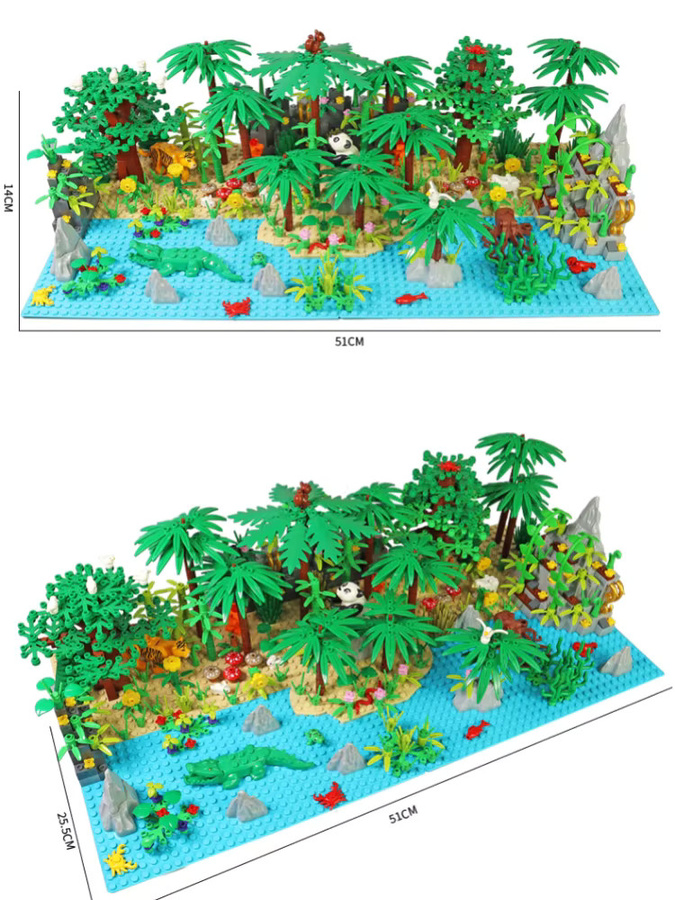 likaka Jungle Wild Animals Forest Building Blocks für Jungen und Mädchen 3-6Y - Bild 2