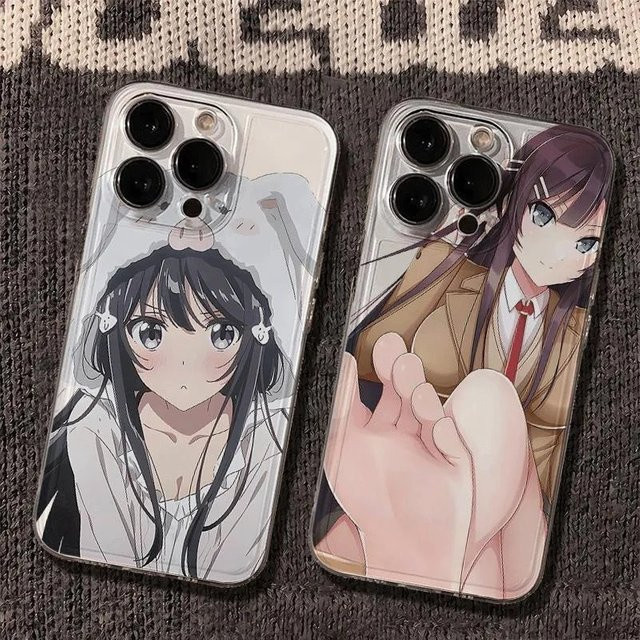 Potdemiel iPhone Hülle mit Sakurajima Mai Anime Motiv in Transparent für iPhone 11 bis iPhone 17 Pro Max Plus Air - Bild 1