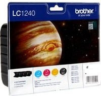 Brother LC1240 Value-Pack Tintenpatronen-Set für Tintenstrahldrucker, Farben: Schwarz, Cyan, Magenta, Gelb, Reichweite: 600 Seiten - Bild 1
