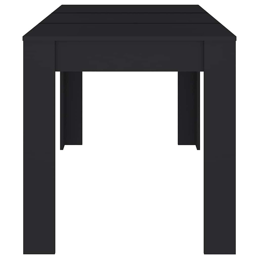 vidaXL Esstisch aus Holzwerkstoff in Schwarz, B/T/H: 140 x 74,5 x 76 cm - Bild 3