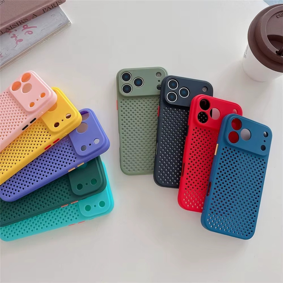 Stoßfeste und atmungsaktive TPU-Silikon-Handyhülle von LYYDFUMAN für iPhone in Grün - Bild 2