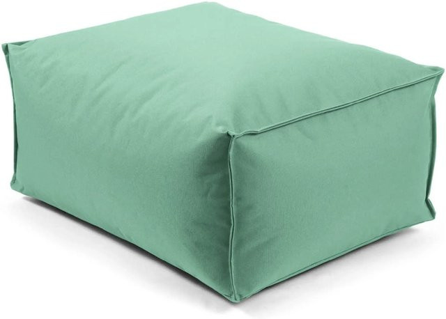mokebo Outdoor Pouf Hocker in Grün mit EPS-Perlen Füllung und wetterfestem Bezug - Bild 1