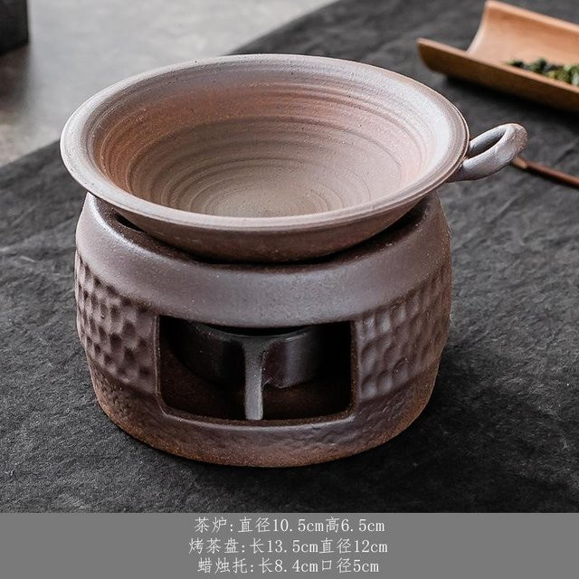 Yiran Furniture Teewärmer aus Keramik in Braun mit Kerzenheizung für Teekannen - Bild 1