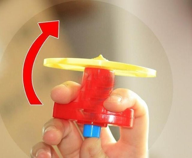 Binchi Bodenkreisel Kette, Kinderspielzeug, Fliegende Untertasse, Fallschirmkatapult - Bild 1