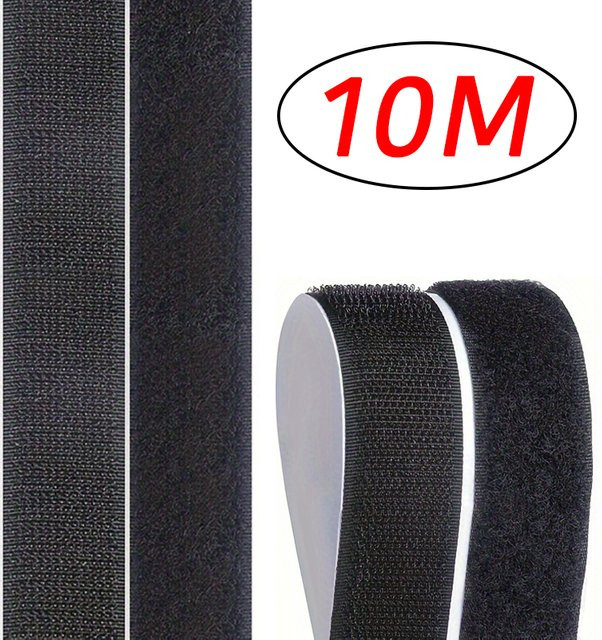 Selbstklebendes doppelseitiges Klettband in Weiß für Heimwerker-Projekte - Bild 1