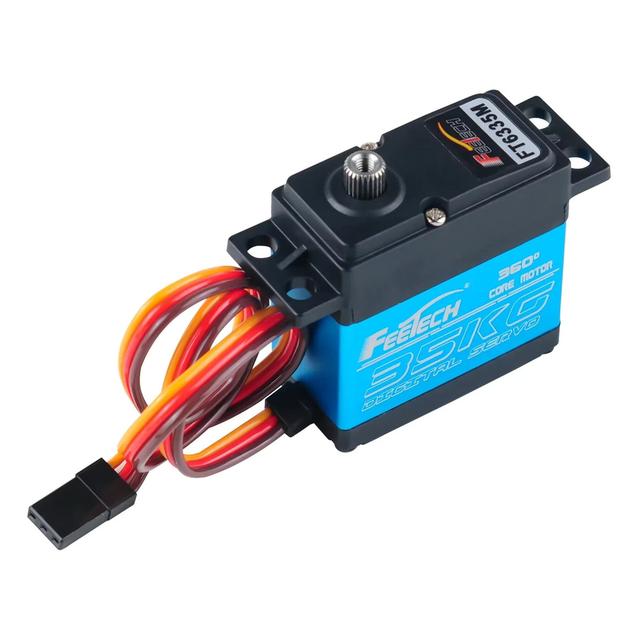 Feetech FT6335M Digitaler Servomotor, 360° Kontinuierliche Rotation, Blau, Metall - Bild 2