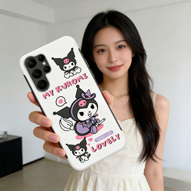 Sanrio Ultra Dünne Rahmenlose Schutzhülle für Samsung Galaxy S26 Ultra S25 S24 S23 S22 S21 Plus FE in Weiß - Bild 1
