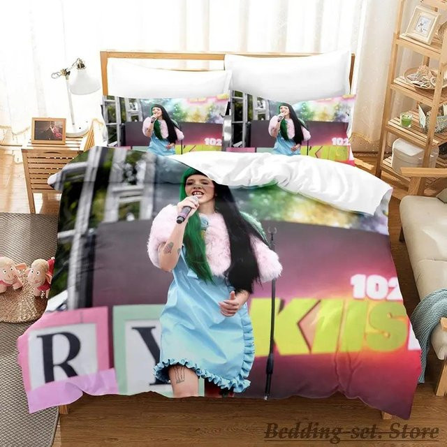 Melanie Martinez Bettwäsche-Set aus Mikrofaser mit Bettbezug und Kissenbezug, Mehrfarbig, B/H: 70 x 133 cm - Bild 1