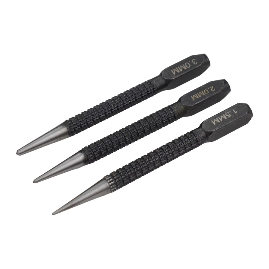 Vibratite Zentrumschlagwerk aus Stahl in Schwarz für Metall und Holz mit 3,0 mm Durchmesser - Bild 2