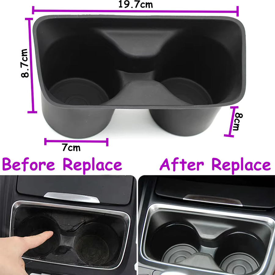 TNAI Becherhalter Abdeckung für BMW F30 F31 F34 F35 F80 F32 F33 F36 F82 in Schwarz - Bild 5