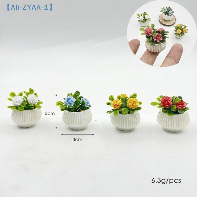 JETTING Mini-Rosenpflanze, Topfpflanzen-Modell, 1-teiliges Set - Bild 1