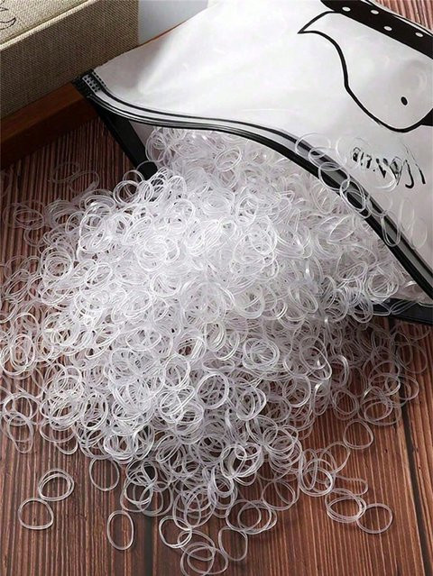 Transparente elastische Haargummis, Damen - Bild 1