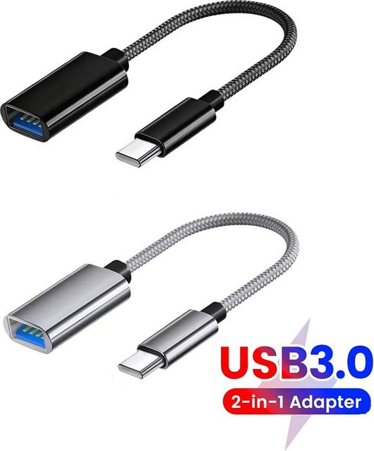 AILEHKUO USB-C zu USB OTG Kabeladapter in Blau für Plug-and-Play Dateiübertragung - Bild 1