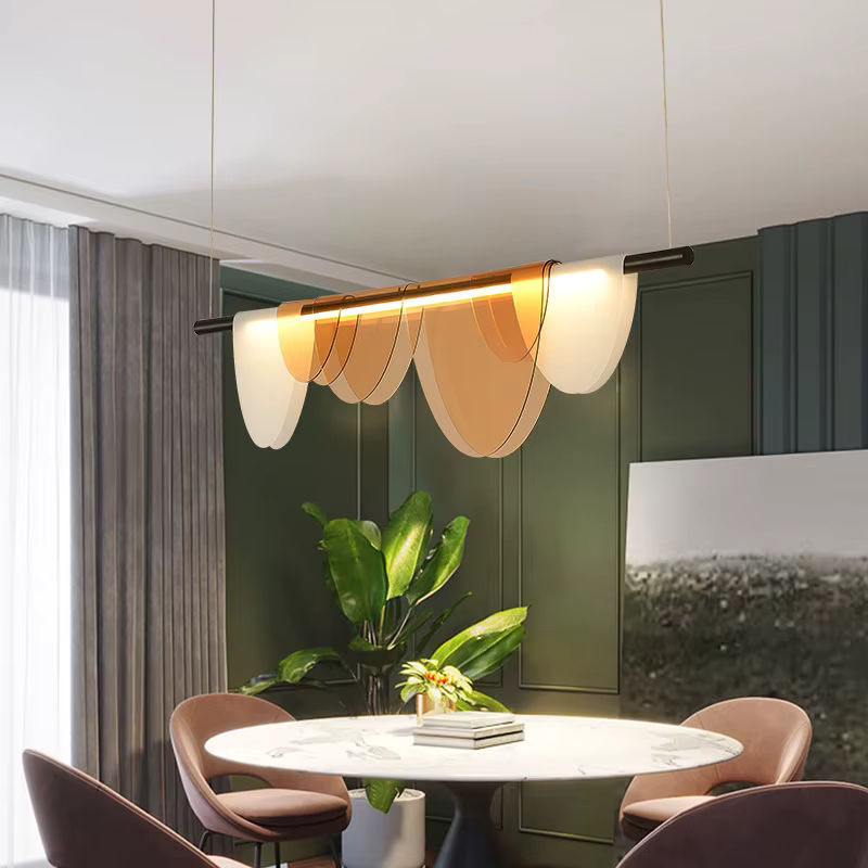 TAONUANSHU Nordic Pendelleuchte aus Acryl in Blau und Multicolour für Wohnzimmer, Schlafzimmer und Esszimmer - Bild 2