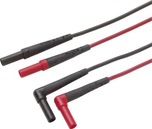 Fluke TL224 Sicherheits-Messleitungs-Set mit 4mm Lamellensteckern, Länge: 1,50 m, Schwarz und Rot - Bild 1