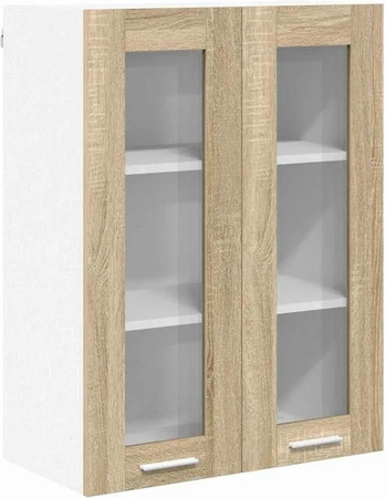 vidaXL Hängeschrank Riga Küchenschrank in Sonoma-Eiche, Braun, B/T/H: 60 x 31 x 80 cm