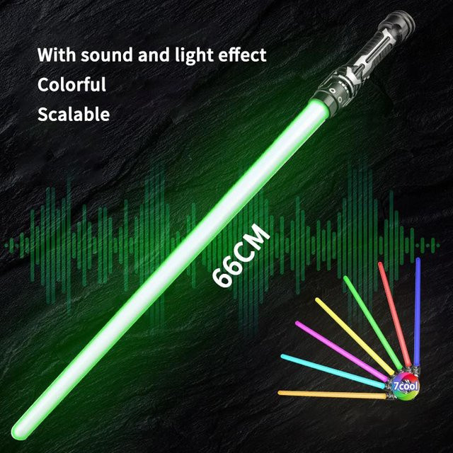 Fashnics Laser Schwert, Lichtschwert, Rot und Blau, Doppelsäbel, mit Musik, Blinkend - Bild 1