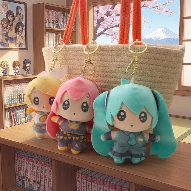 Bandai Hatsune Miku Plüsch-Schlüsselanhänger, Stofftier, Bunt - Bild 1