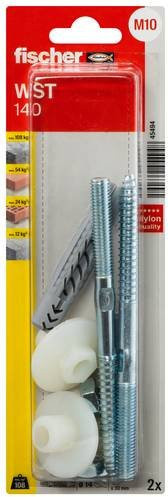 Fischer WST 140 K NV Waschtischbefestigung Set in Silber und Grau mit Dübeln, Schrauben und Muttern - Bild 1