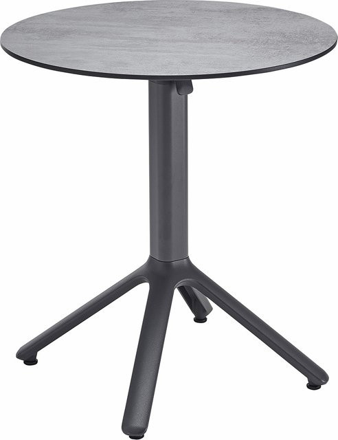 Solpuri MILANO BISTRO Klapptisch rund in Anthrazit mit Ø 68 cm - Bild 1