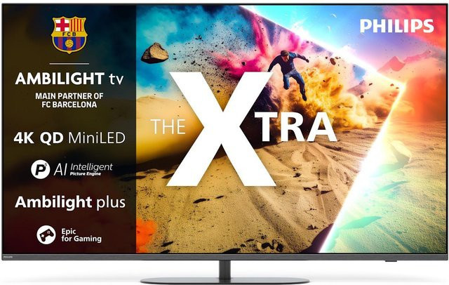 Philips 65MLED950 QLED Mini LED Smart TV in Schwarz mit 4K UHD, Wi-Fi und Bluetooth - Bild 1