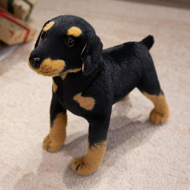 Rottweiler Hund, Stofftier, 70cm, ab 14 Jahren - Bild 1