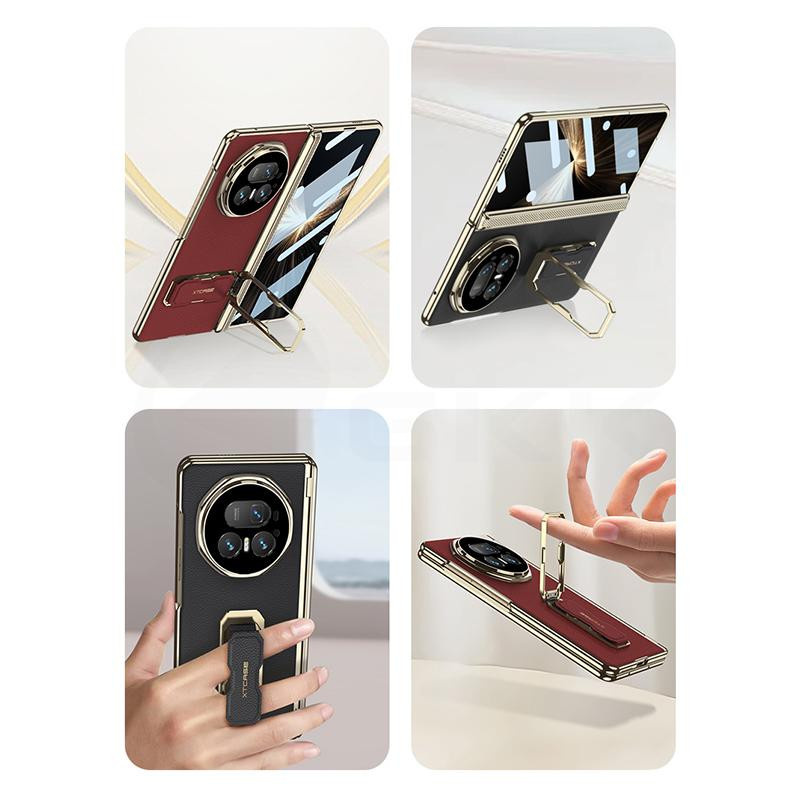 GKK Magnetisches Leder Case für Honor Magic V5 mit Klappständer, Armband und Glas-Bildschirmschutz - Bild 3