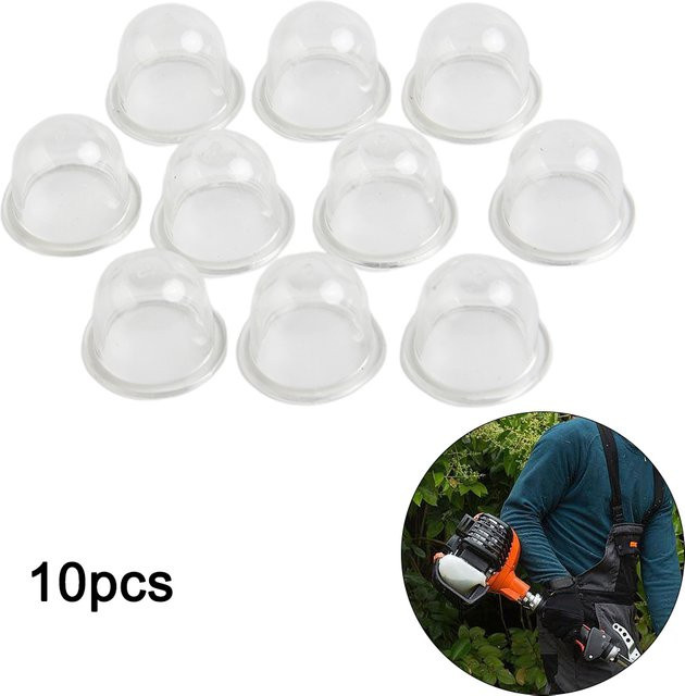 DAZZLEEX Kraftstoffpumpen-Vergaser-Primerbirne 19mm transparent für Kettensägen, Gebläse, Trimmer und Freischneider - Bild 1