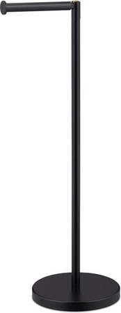 Freistehender Toilettenpapierhalter aus Eisen von Relaxdays in Schwarz, B/T/H: 57 x 21,5 x 16,5 cm
