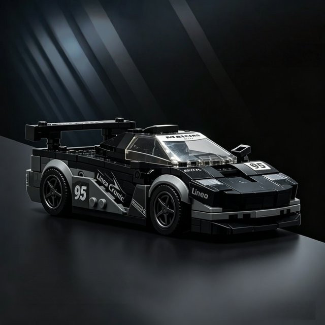 GSF Schwarzer Supersportwagen, Baukasten, ab 14 Jahren - Bild 1