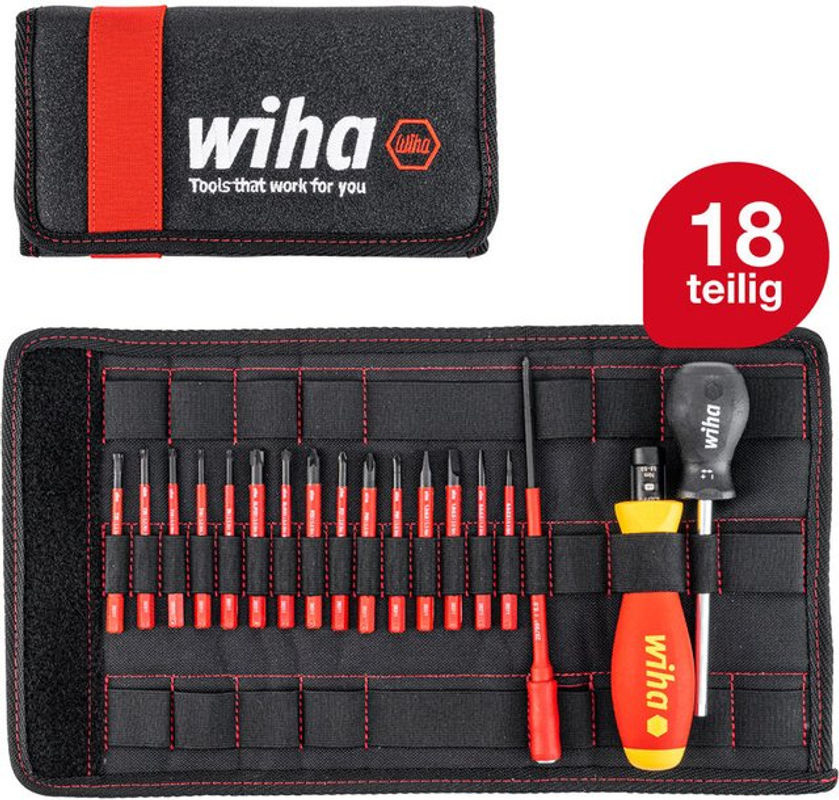 Wiha TorqueVario-S electric VDE Drehmoment-Schraubendreher-Set 19-teilig, 1-5 Nm, rot-gelb - Bild 2
