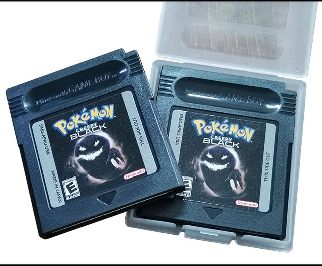 Pokemon Creepy Black GBC-Spielkassette von Bandai in Schwarz für GBC/GBA Videospielkonsolen, 16-Bit Rollenspiel Modul in englischer Sprache - Bild 1