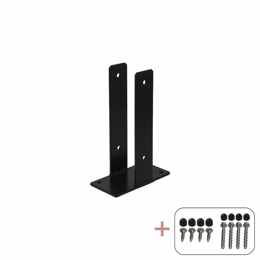 Pfostenträger Plus U-Profil Schwarz B/T/H: 30,0 x 10,3 x 20,0 cm - Bild 2