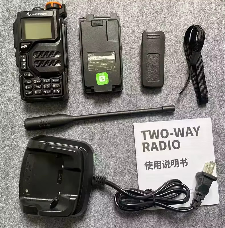 Quansheng UV-K5 Walkie Talkie in Schwarz mit UHF/VHF, Air Band, DTMF Scrambler und FM Radio - Bild 5