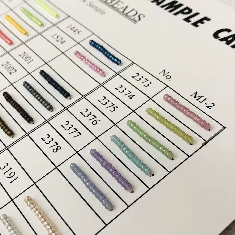 Miyuki Delica Glas Perlen, 2mm, Eis Samen, Antike Perlen - Bild 2