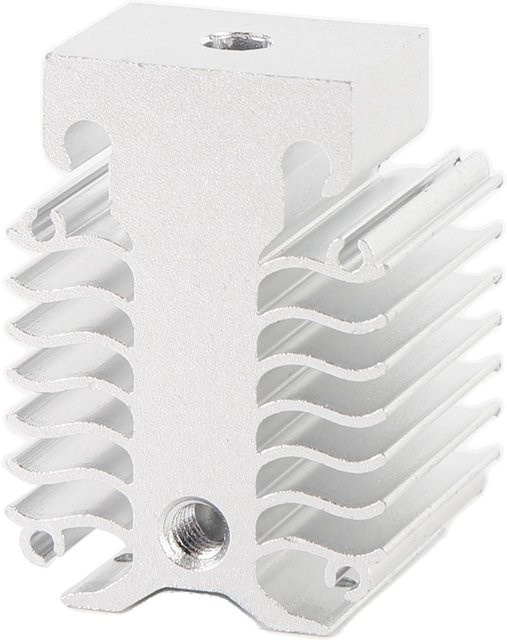 Aluminium Kühlblock und Kühlkörper Radiator für Ender 3 V3 SE Extruder Hotend Ersatzteile in Weiß und Silber - Bild 1