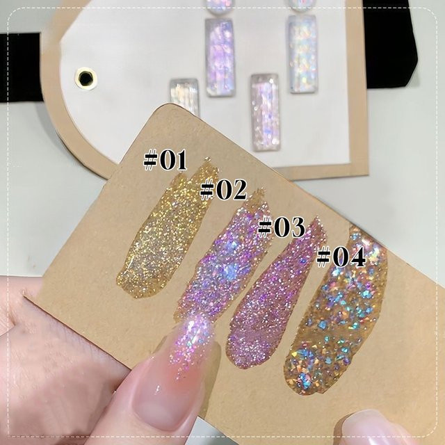 MIANEL Nagel-Gel-Lack, Eisklar, Schimmernd, 12 ml - Bild 1