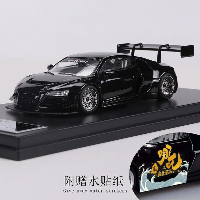 Linyi toy car R8 Lms Ul Tra Legierung Modellauto, 1:64, Metall, Schwarz, ab 18 Jahre - Bild 1