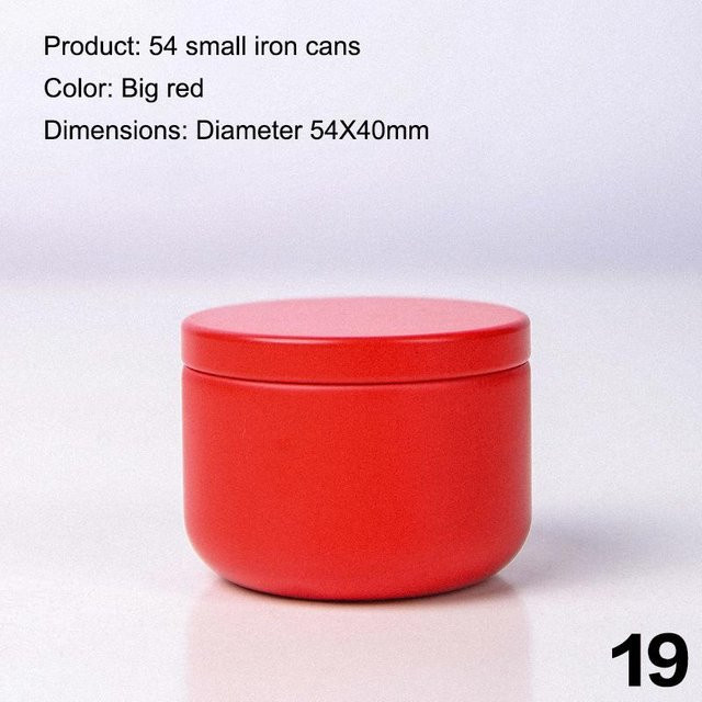 Sinlay Tragbare Mini-Blechdose aus Metall mit luftdichtem Deckel in Rot - Bild 1