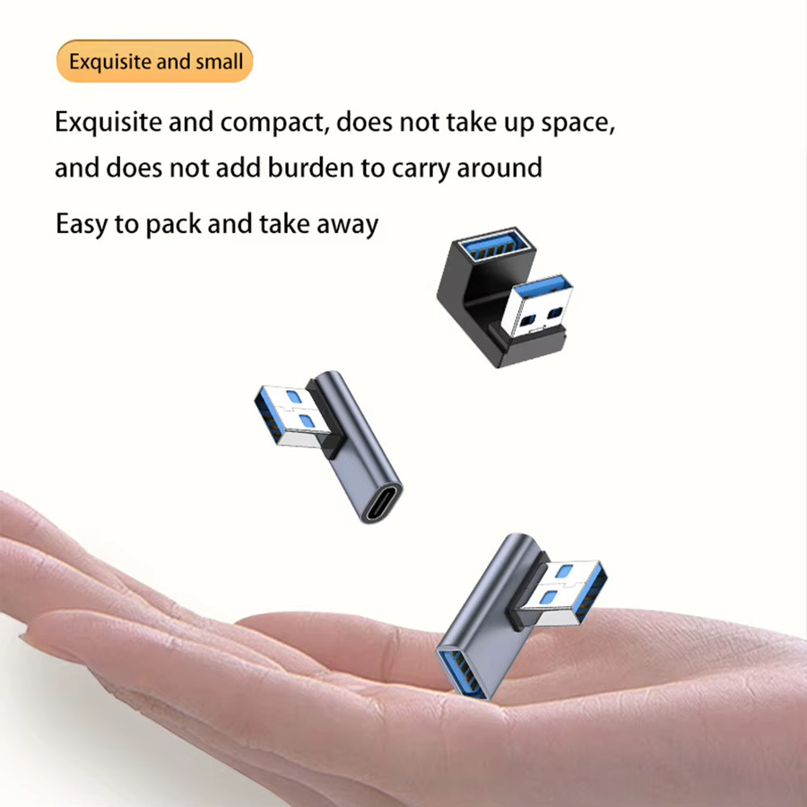 VAKIND USB-C auf USB-C Adapter mit 10 Gbit/s Hochgeschwindigkeitsübertragung, 5V 3A Stecker Konverter für Computer, Schwarz/Rot - Bild 3