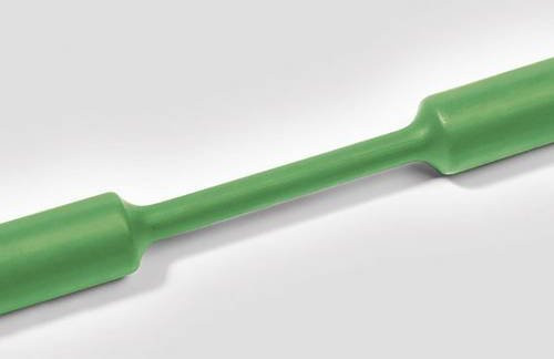 HellermannTyton Schrumpfschlauch ohne Kleber Grün 9mm 3mm Schrumpfrate 3:1 Meterware - Bild 1