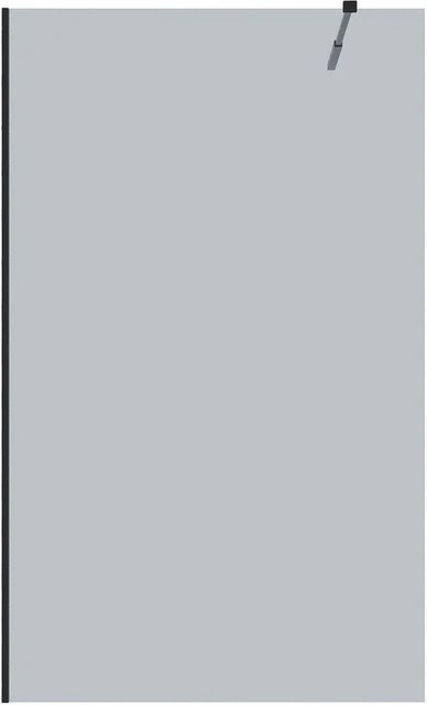 Duschwand Malika II von Vente-unique in Schwarz und Rauchgrau, Breite: 120 cm - Bild 1