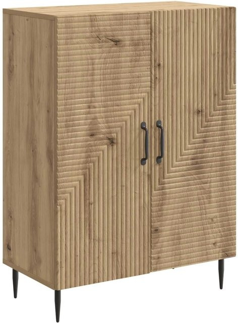 vidaXL Sideboard Artisan-Eiche in Braun aus Holzwerkstoff, B/T/H: 66 x 34,5 x 89,5 cm - Bild 1