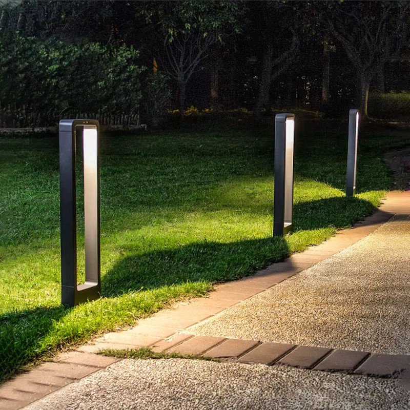 Ynhaw Moderne LED Gartenpoller aus Aluminium, Wasserdichte 10W Rasenlampe für Garten und Hof - Bild 3